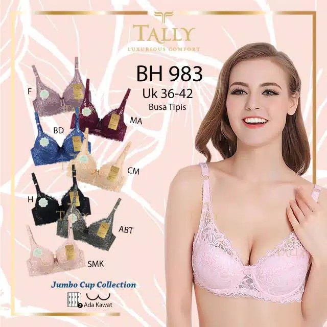 Jual Tally Bra Renda Bh Brukat Cantik Kawat Busa Tipis Shopee