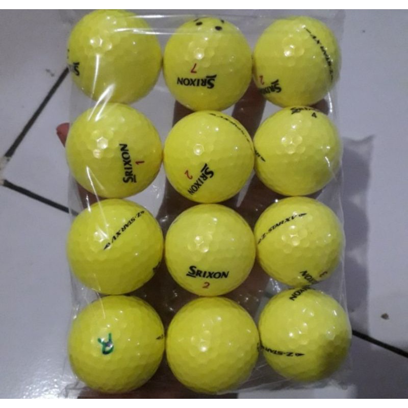 Jual Bola Golf srixon Z-star & Z-star XV warna kuning grade A | Shopee ...