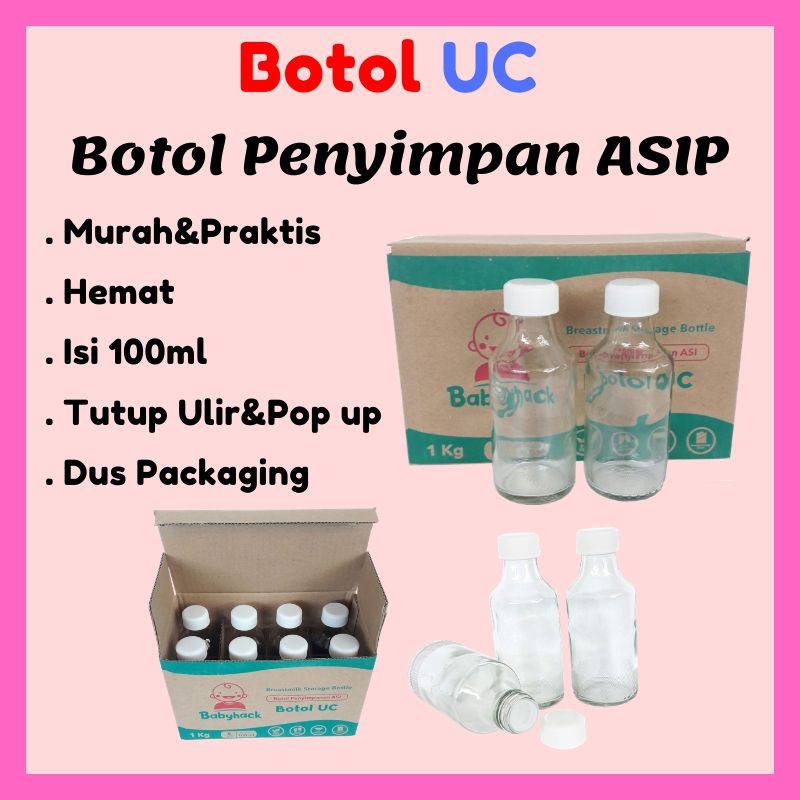 Jual Botol UC Penyimpan Asi Kemasan Baru Paket Hemat 1 kg Isi 8 Botol ...