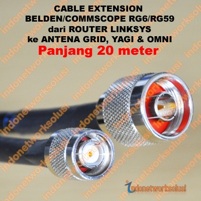Jual LINKSYS ROUTER EXTENSION CABLE BELDEN/COMMSCOPE untuk ANTENA GRID ...