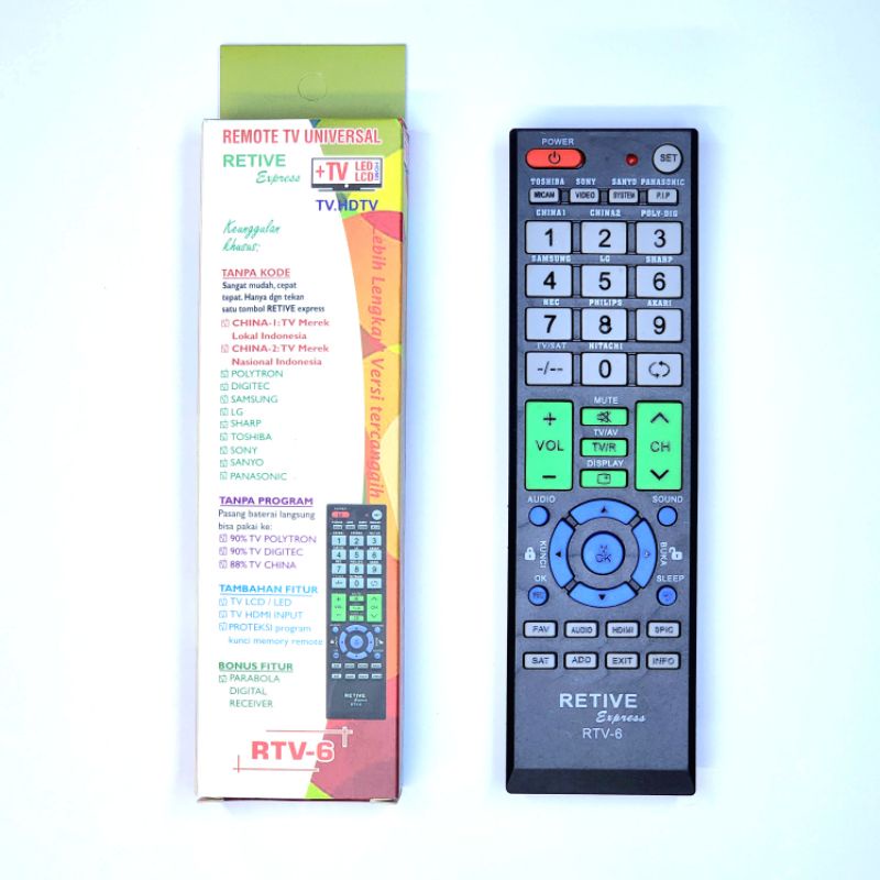 Jual Remote Tv Universal Retive Rtv Rtv Remot Serba Bisa Untuk