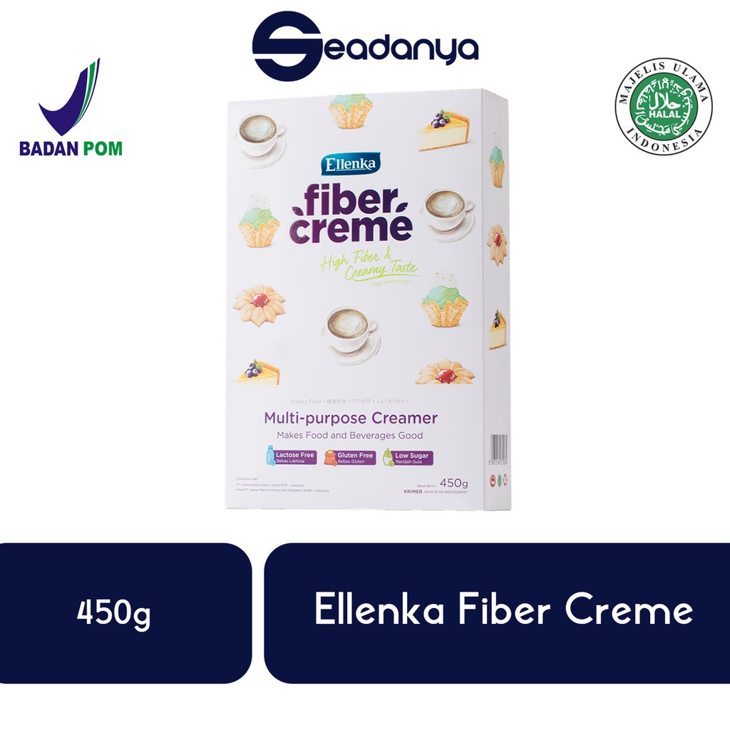 Jual Ellenka Fiber Creme Multi Purpose Creamer 450g Krimer Multiguna ...