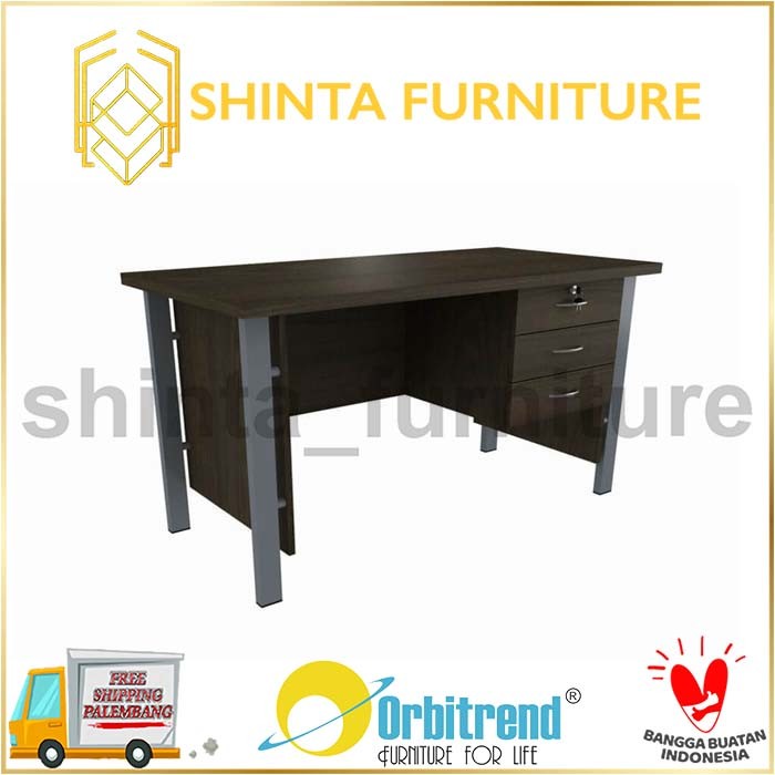 Jual Meja Kantor 3 Laci/ Meja Kerja/ Office Table 1/2 Biro Orbitrend ...