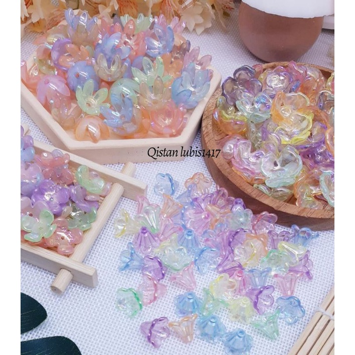 Jual Manik bunga Ab clover,lili, cakram | Shopee Indonesia