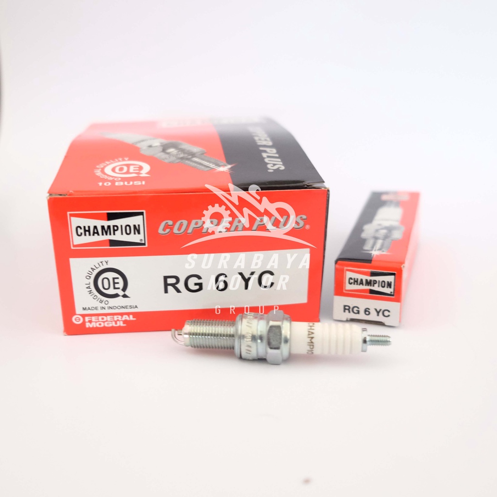 Jual Busi Motor RG6YC Champion Supra X Kharisma Beat Vario Original ORI ...