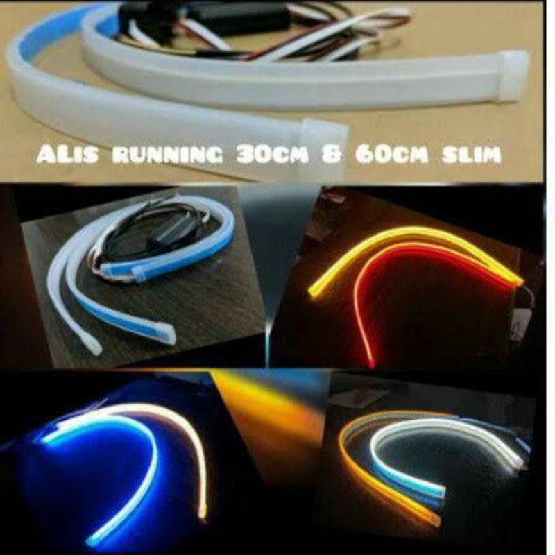 Jual Lampu Alis LED Running isi 2 30 cm | Shopee Indonesia