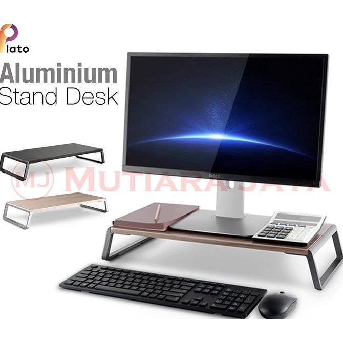 Jual PLATO Monitor Stand Desk Riser Meja Monitor Komputer PC Mac ...