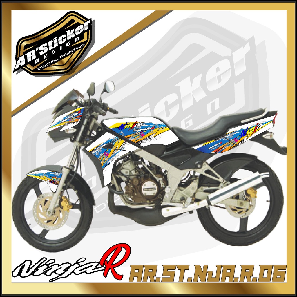 Jual Stiker Striping Ninja R Stiker Motor Ninja R Semifull