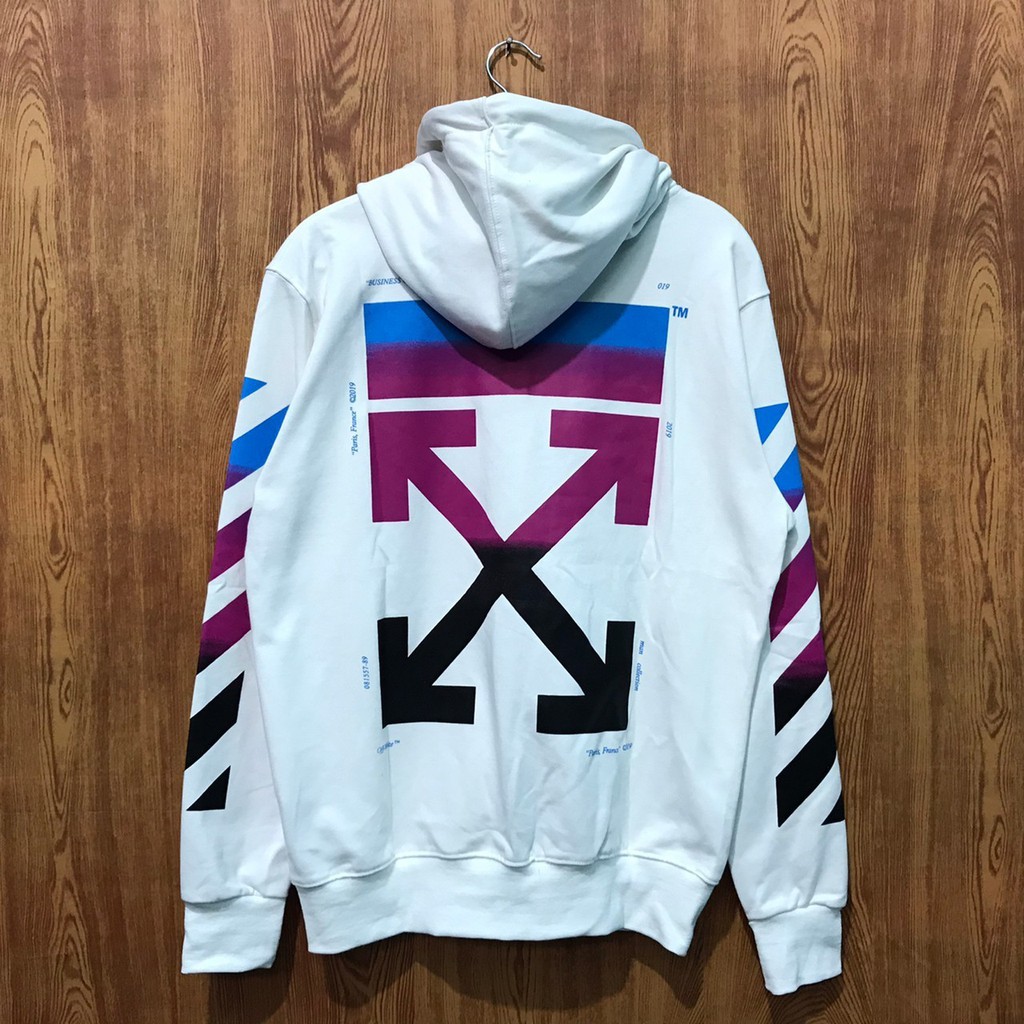 Jual Hoodie Off White Gradient Zipper Premium Shopee Indonesia