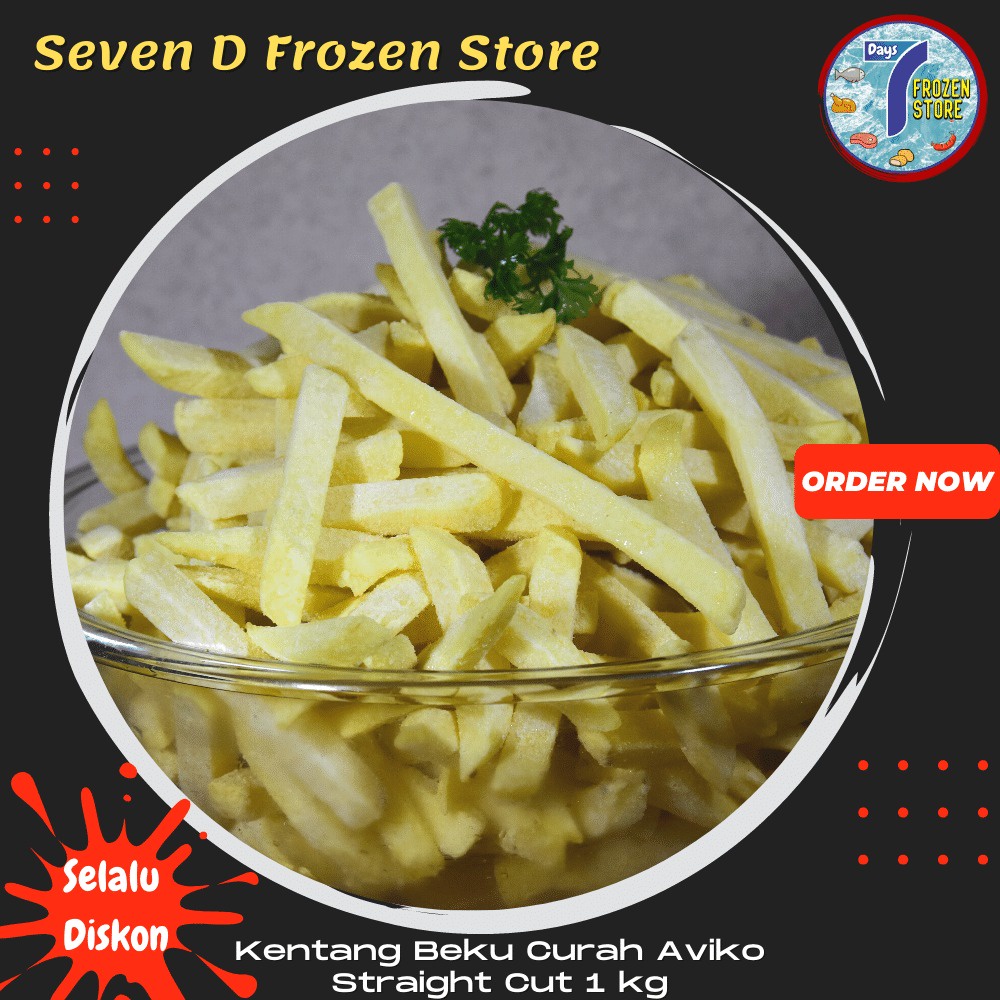 Jual Kentang Goreng Frozen Beku Curah Aviko Straight Cut Kemasan Kg Shopee Indonesia