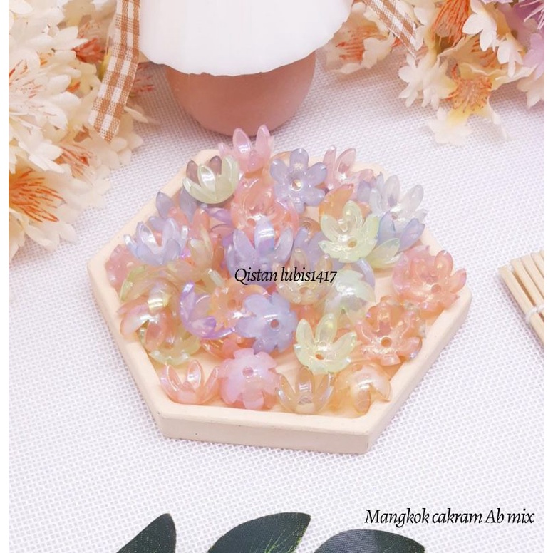 Jual Manik bunga Ab clover,lili, cakram | Shopee Indonesia