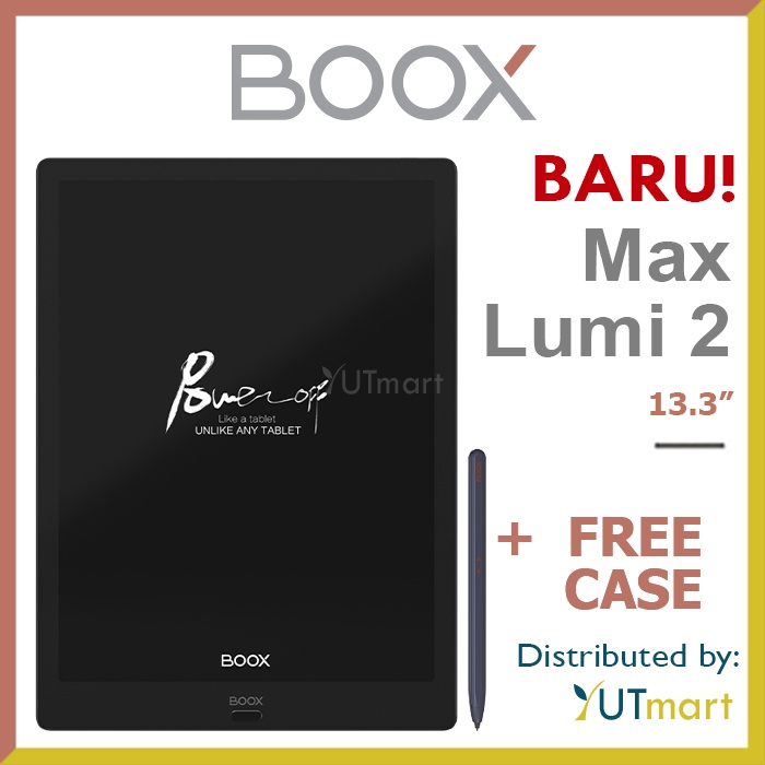 Jual ONYX BOOX Max Lumi 2 13.3 inch Android 11 E Ink Reader dengan 