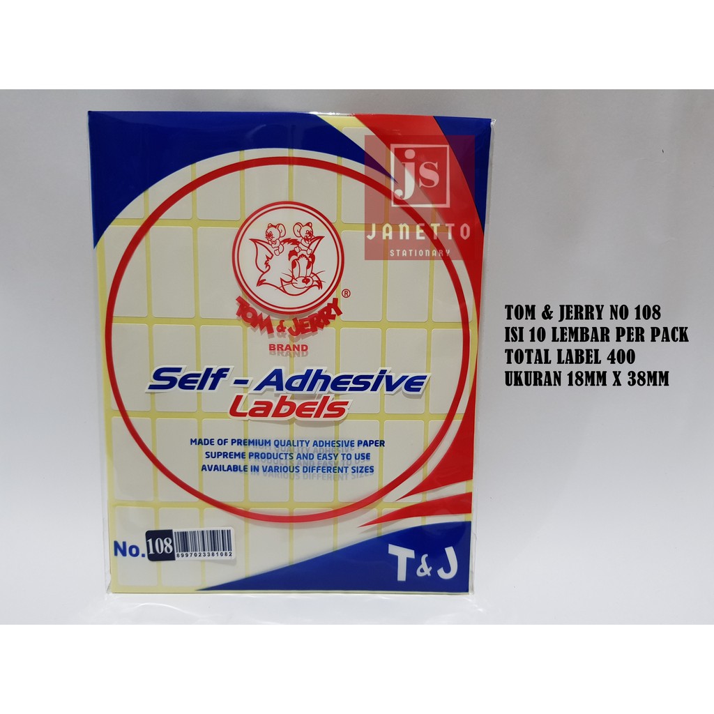 Jual Label Tom and Jerry No. 108 | Shopee Indonesia