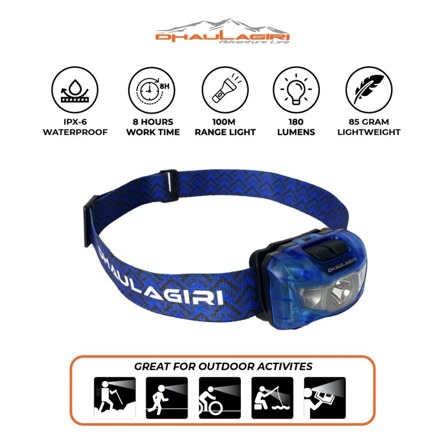 Jual Headlamp Dhaulagiri HL 858 Senter Kepala Campin…
