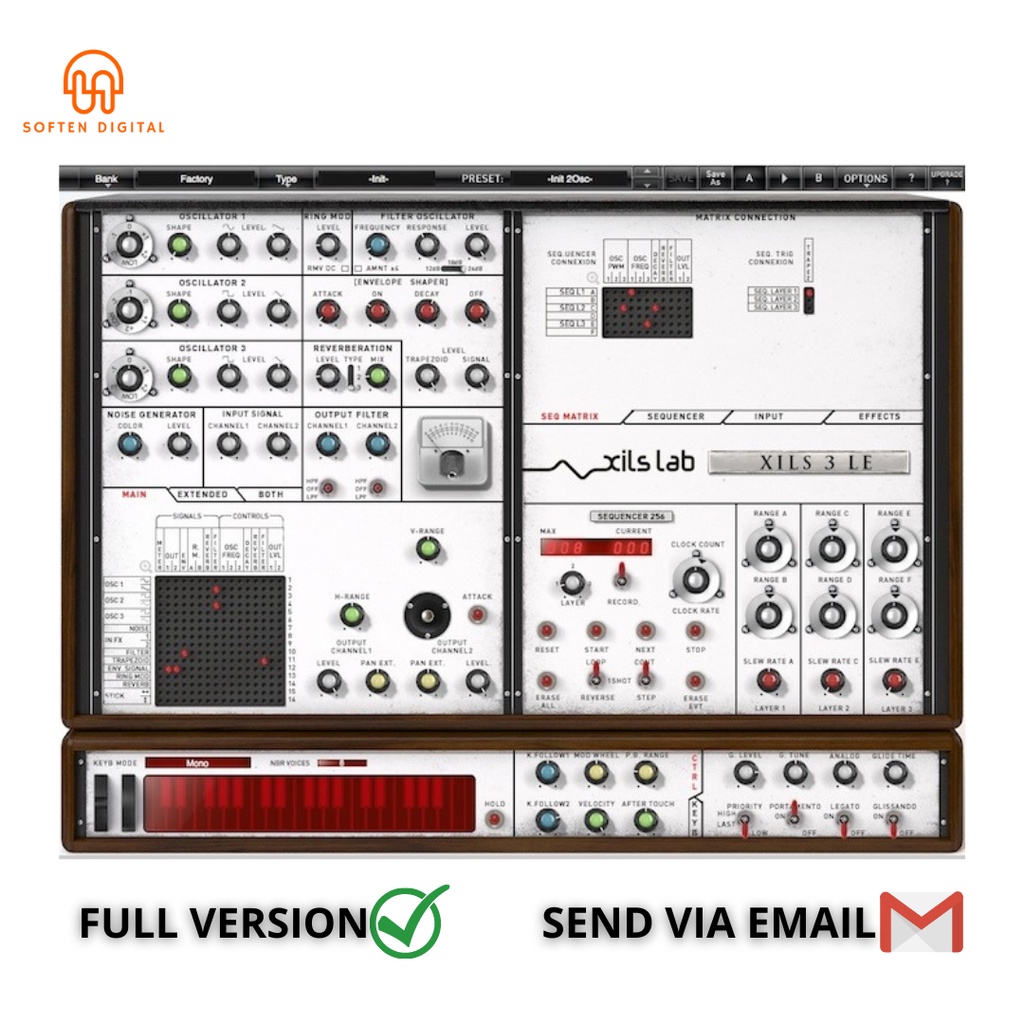 Jual XILS-lab XILS 3 v2 VST Plugin Matrix Modular Analog Synthesizer ...