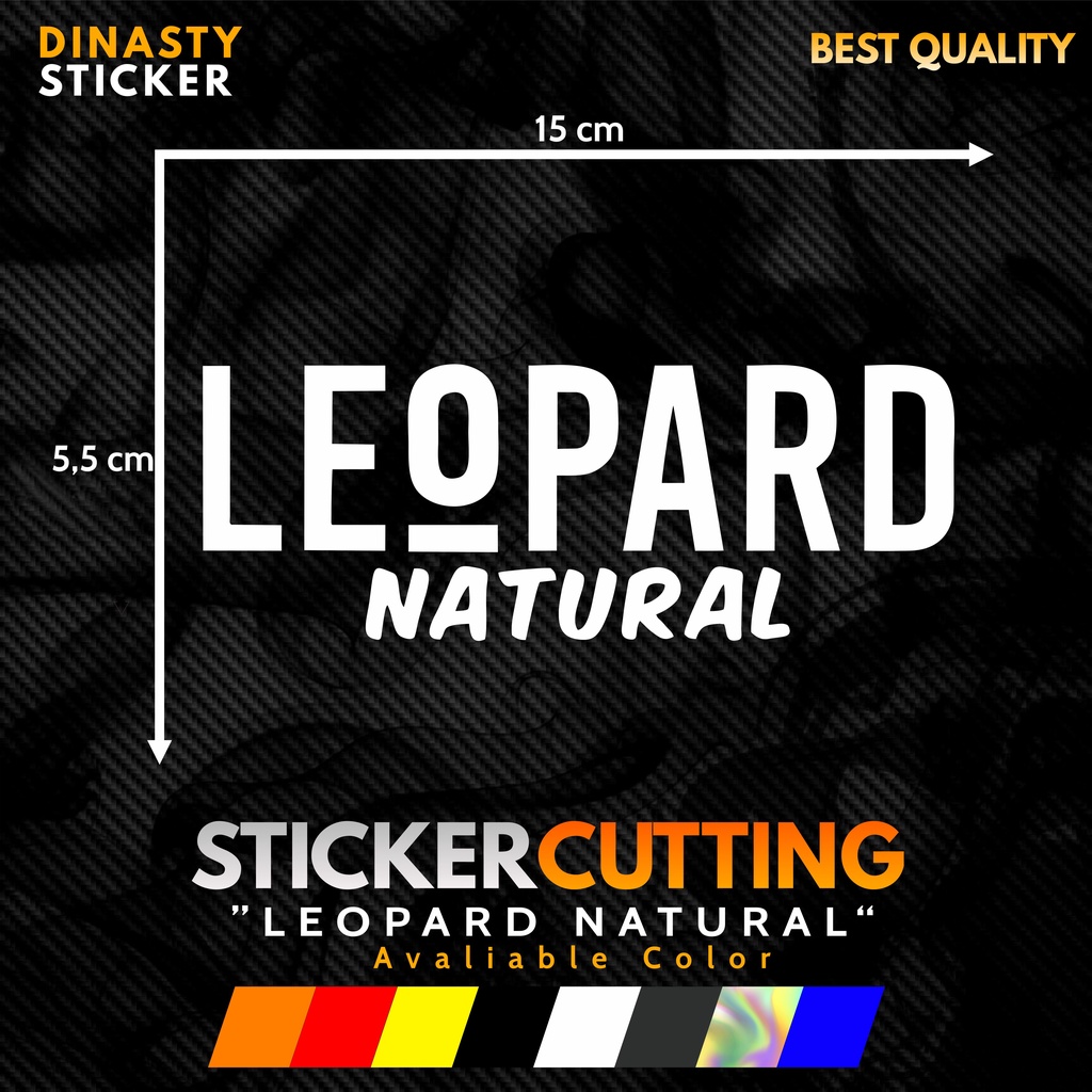 Jual STICKER STIKER CUTTING LEOPARD NATURAL STICKER HELM | Shopee Indonesia