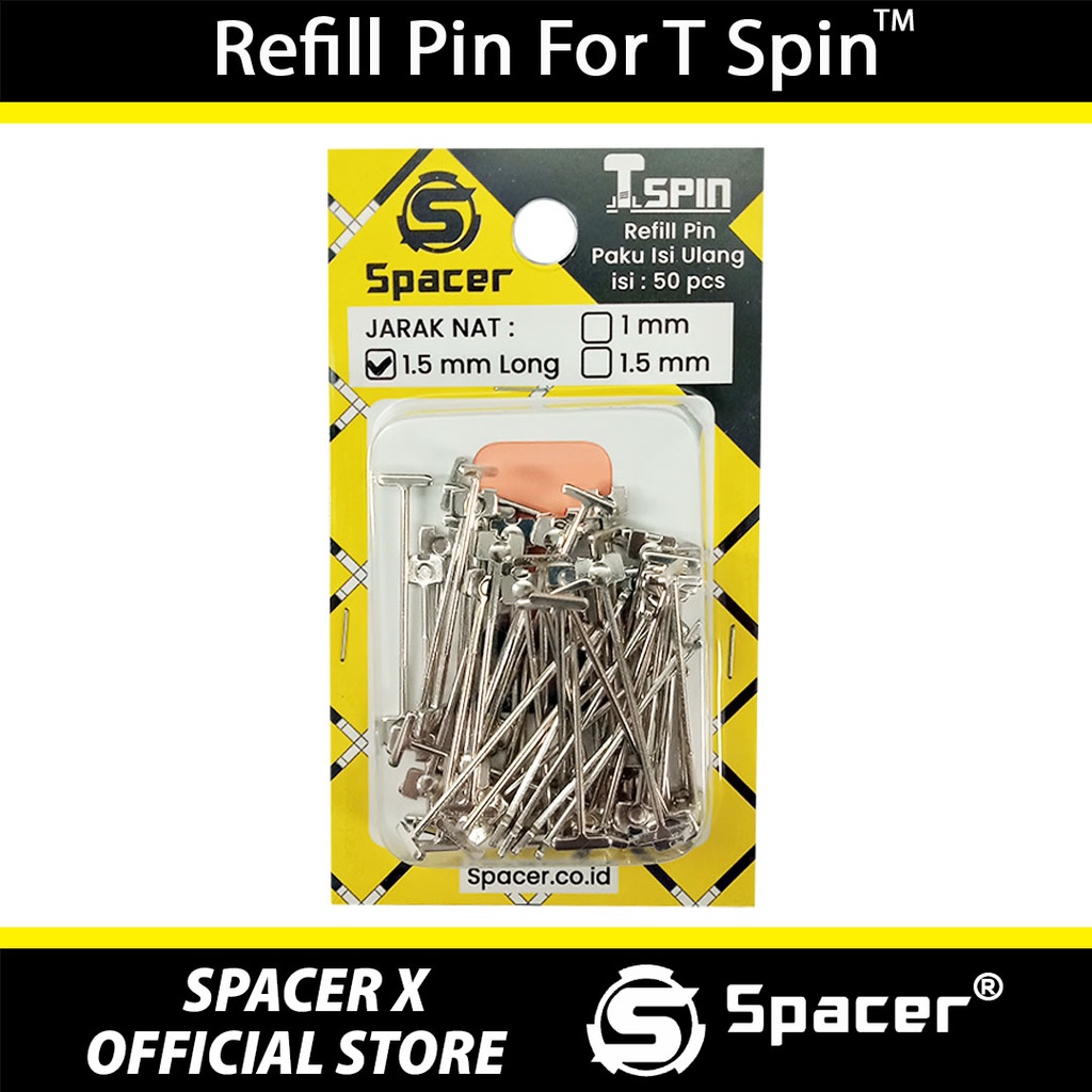 Jual Refill Pin T Spin 1,5 mm Long Reusable Tile Leveling Isi Ulang Pin ...