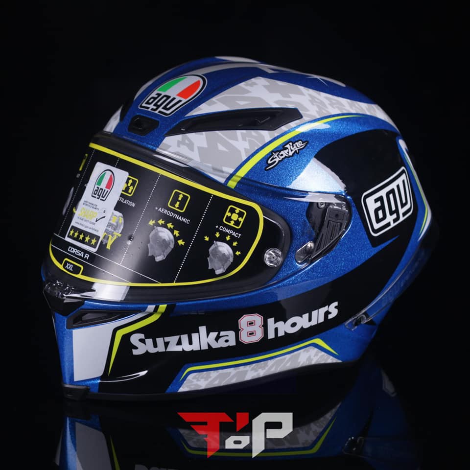 Jual AGV Corsa R Espargaro suzuka 8hours | Shopee Indonesia