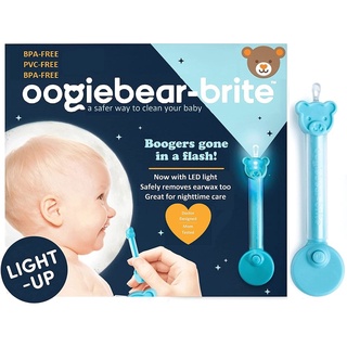 Oogiebear Baby Booger Picker with Case (2-Pack, Orange & Seafoam)