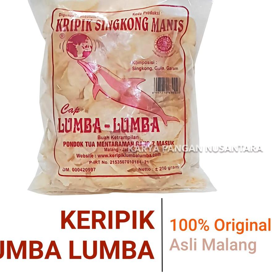 Jual Kripik Singkong Lumba Lumba Original Keripik Singkong Manis 200