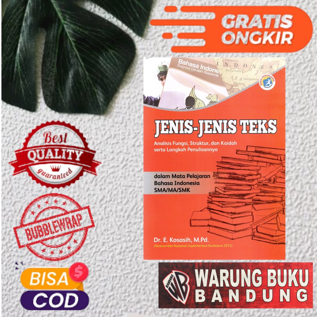 Jual Buku Jenis-Jenis Teks SMA - Kosasih | Shopee Indonesia