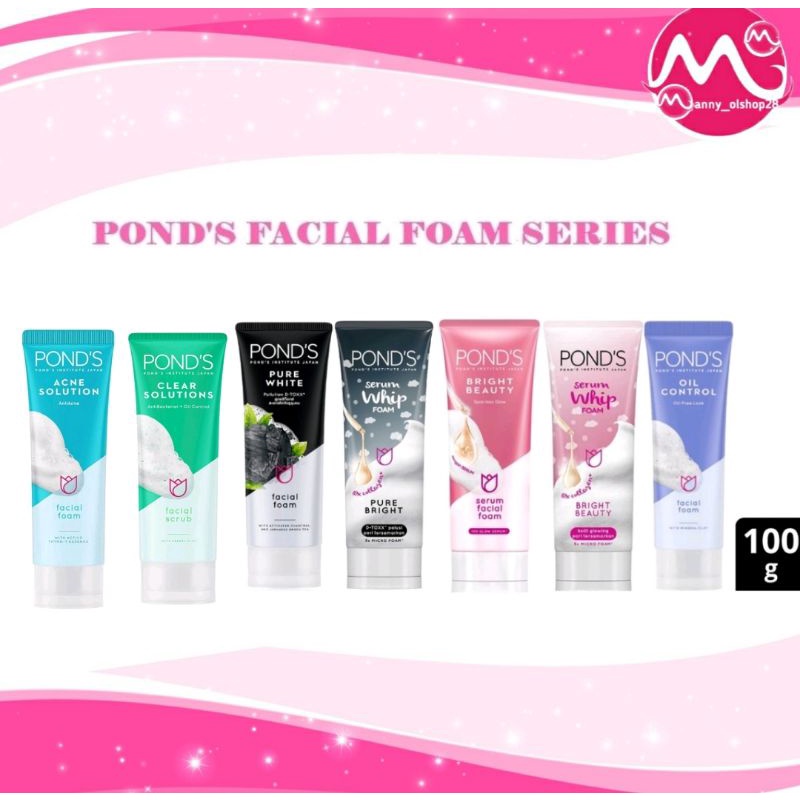 Jual PONDS FACIAL FOAM 100gr / White Beauty & Bright Beauty | Shopee ...