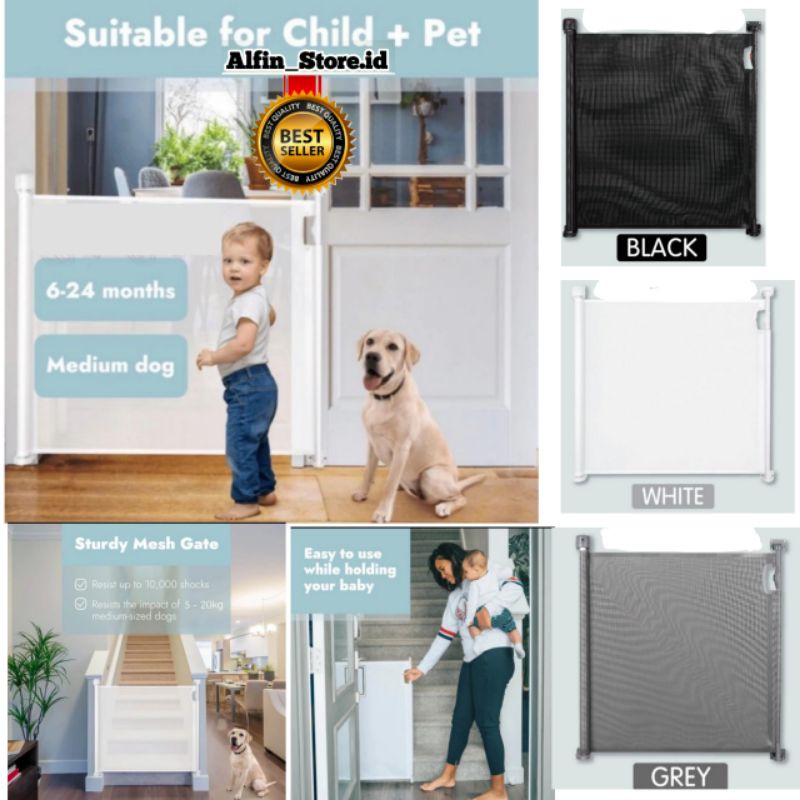 Jual Pengaman Pintu Tangga XY011 Skida Retractable Auto Lock Safety