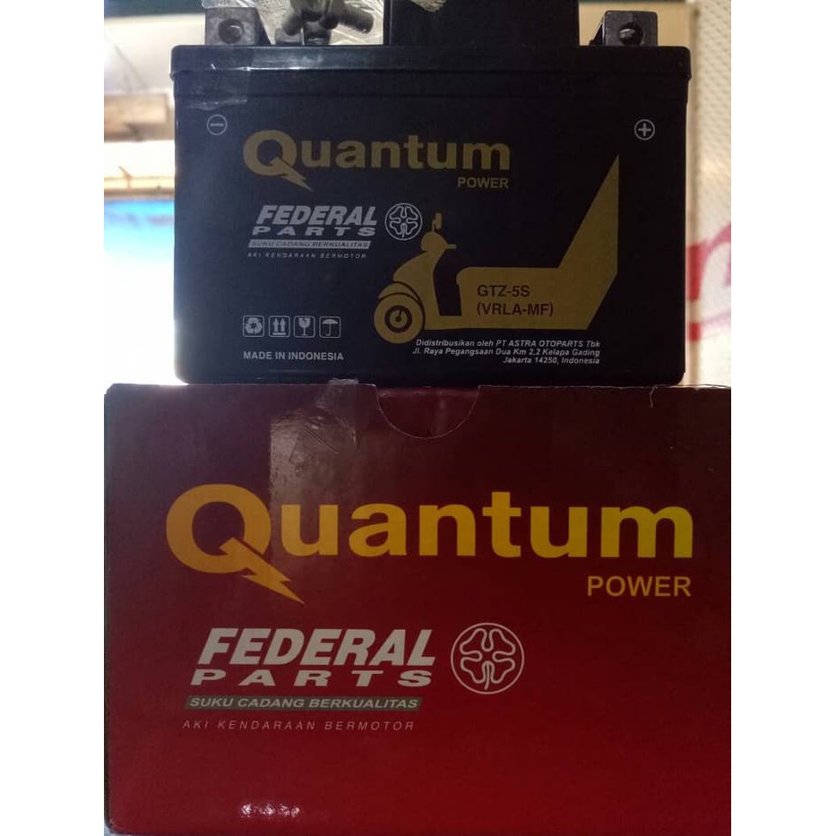 Jual Aki Gtz5S Federal Quantum | Shopee Indonesia