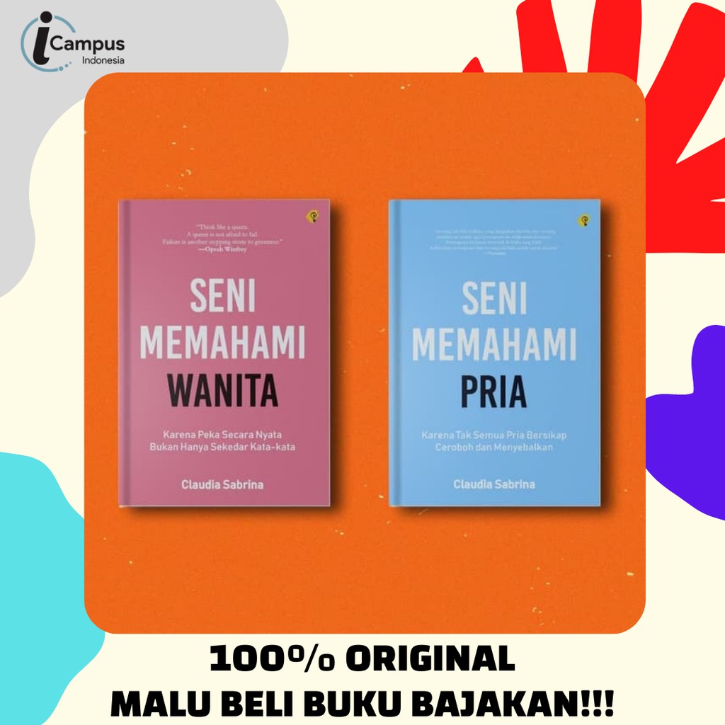 Jual Paket 2 Buku Seni Memahami Wanita And Seni Memahami Pria Claudia