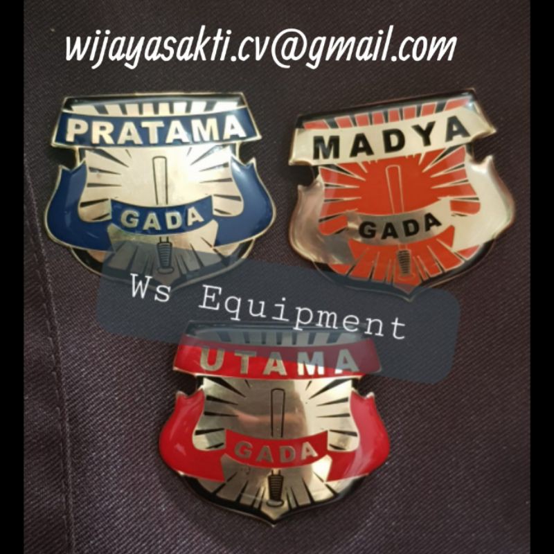 Jual Pin Gada Pratama Satpam - Lencana Gada Pratama Security - Wing ...