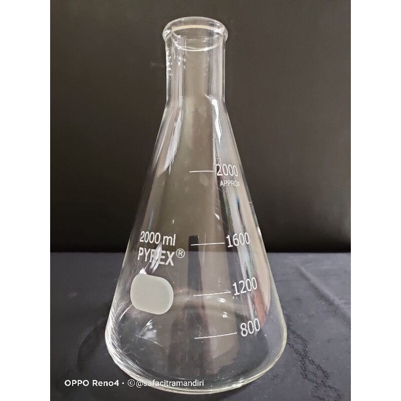 Jual Erlenmeyer 2000ml Pyrex / Erlenmeyer Flask / Labu Erlenmeyer Pyrex ...
