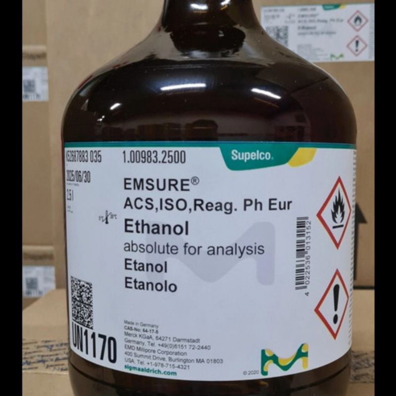 Jual Ethanol Absolute Merck M.1.00983.2500 2,5 ltr Murni | Shopee Indonesia