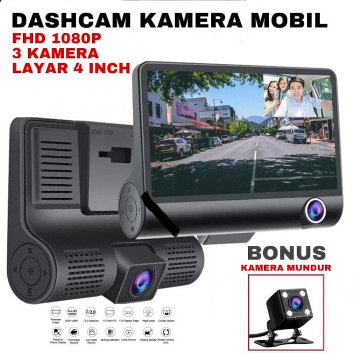 Jual Kamera Perekam Perjalanan Dashcam Mobil Car Dvr Layar Inch Fhd