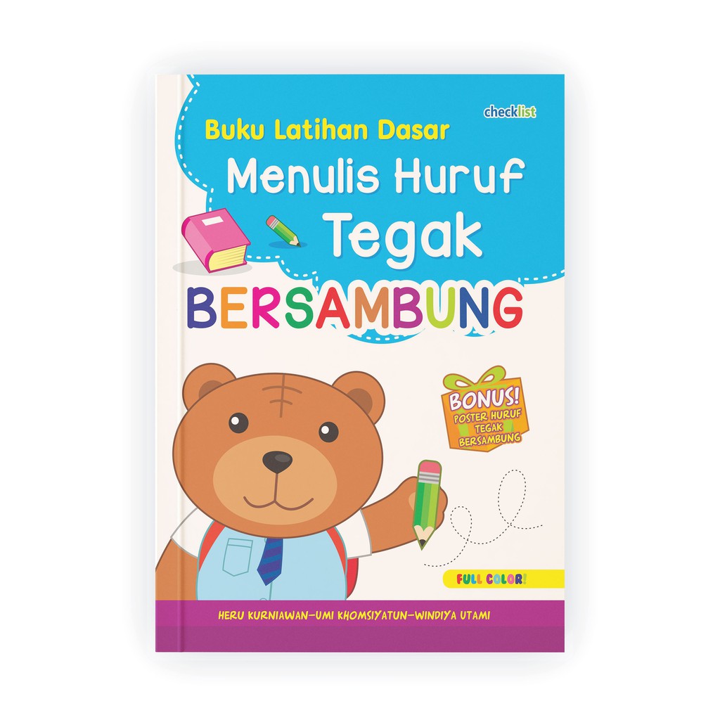 Jual Checklist Buku Latihan Dasar Menulis Huruf Tegak Bersambung (Full ...