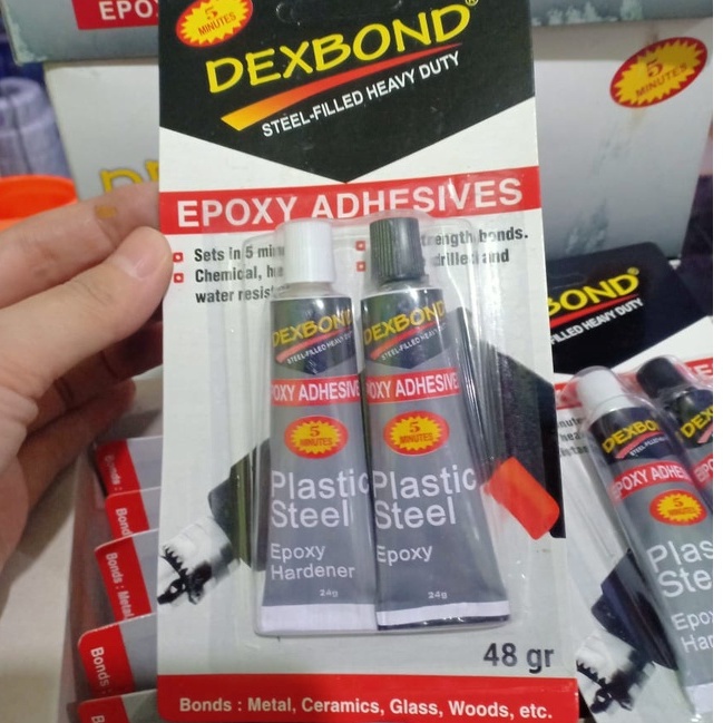 Jual Lem Campur Menit Dexbond Epoxy Menit Dexbond Plastic Steel Lem Serbaguna M Lem Besi