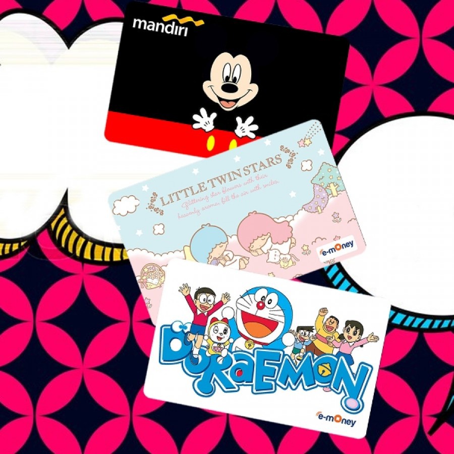 Jual Custom Cetak Print E-Money / Flazz / Brizzi - MICKEY DORAEMON ...