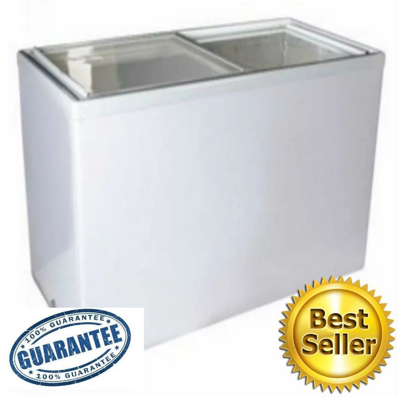 Jual CHEST FREEZER SLIDING GLASS RSA XS-320 KAPASITAS 288 LITER 196 ...