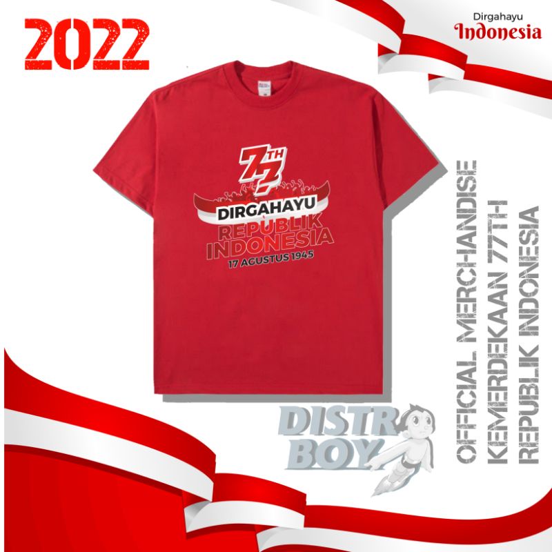 Jual KAOS HUT KEMERDEKAAN RI KE 77 OFFICIAL / KAOS PANITIA KEMERDEKAAN ...