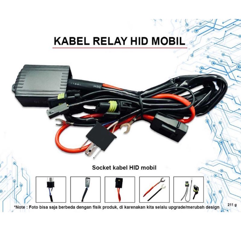 Jual Kabel Set Relay Projie Output Untuk Hid Biled Mobil Shopee