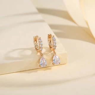 Lanme Jewelry Anting Titaniun Korea Earrings Emas Jumbai Berlian Giwang Tindik Perhiasan Y530