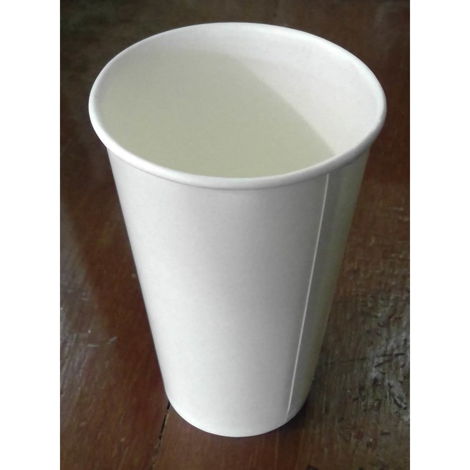 Jual Paper Cup Putih Polos / 12 oz / per 50 pc / Minuman DINGIN ...