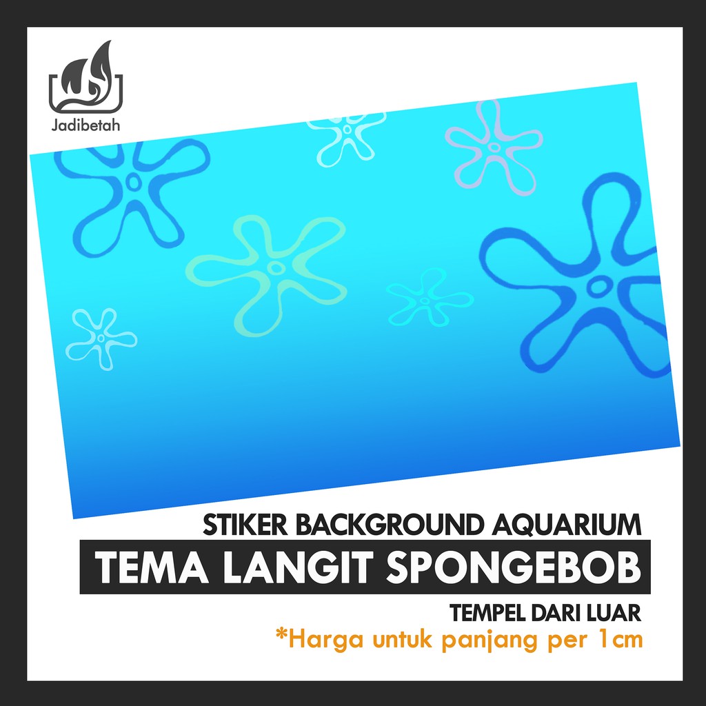 Jual Sticker Background Akuarium Spongebob | Shopee Indonesia