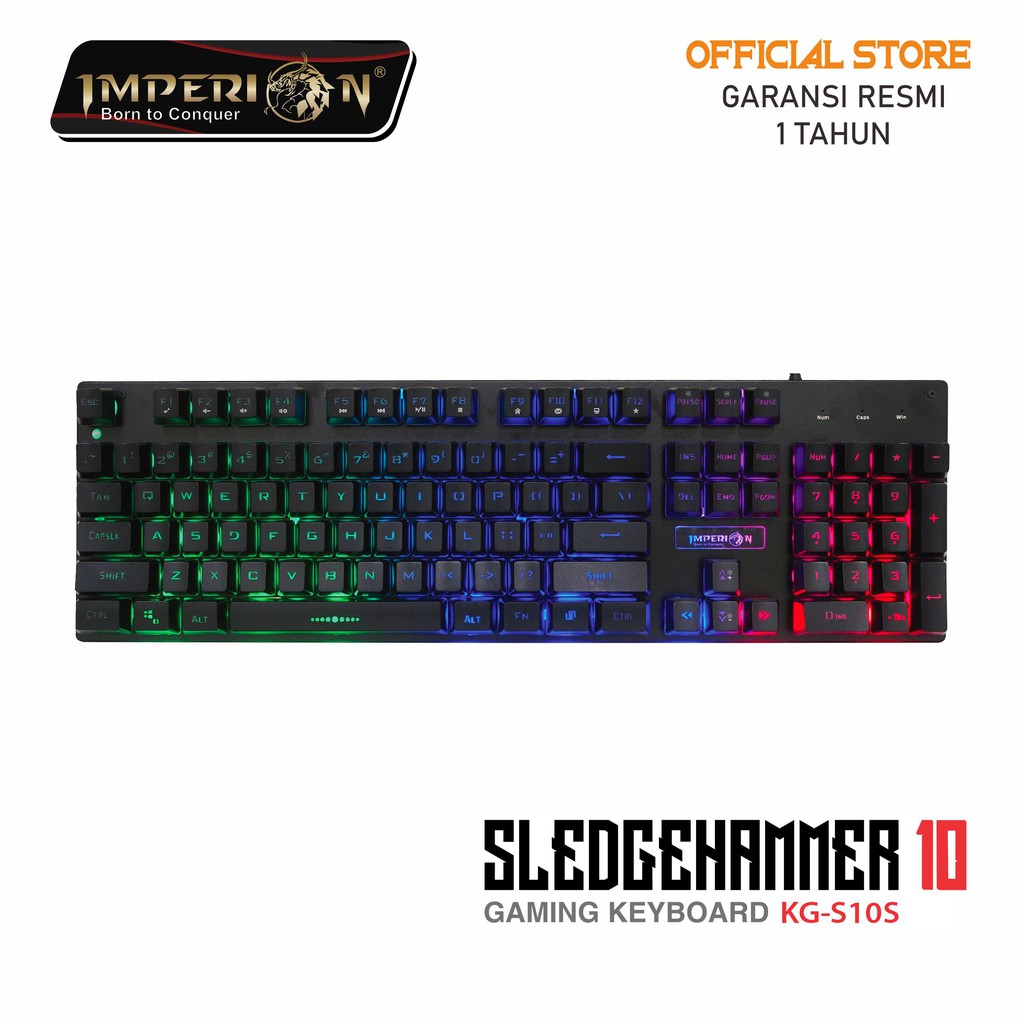 Jual [100% ORI] Keyboard Gaming Imperion Sledgehammer 10 KG-S10B ...