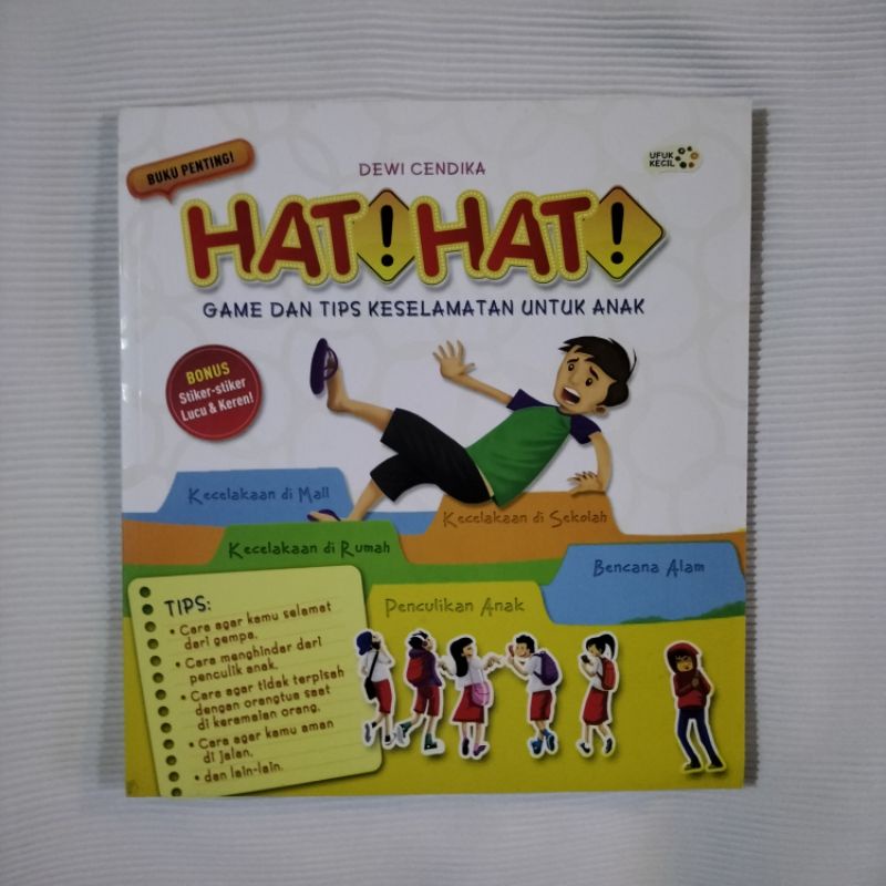 Jual buku penting buat anak - HATI ! HATI ! ( game dan tips keselamatan ...