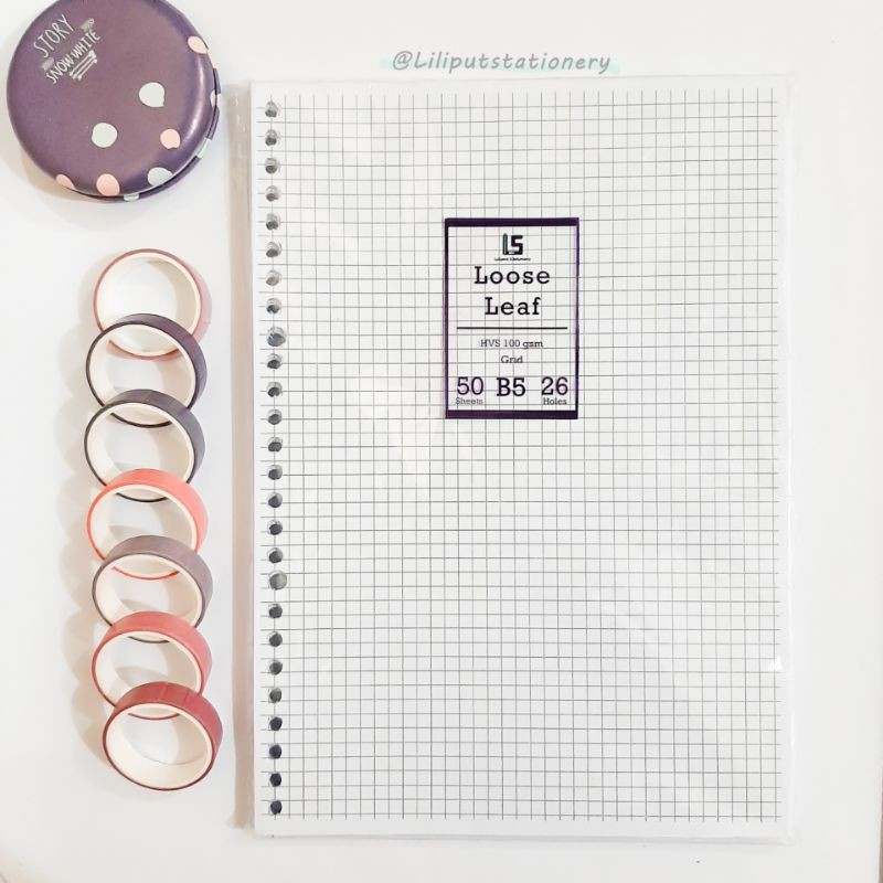 Jual Loose Leaf Grid/Dot/Plain/Garis 100gsm (B5&A5) | Shopee Indonesia