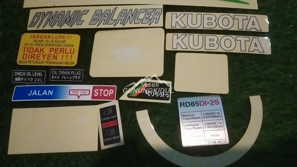 Jual Sticker Label Diesel Kubota RD 85 | Shopee Indonesia
