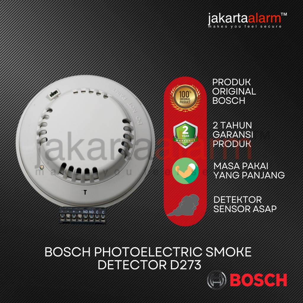 Jual Sensor Asap Deteksi Smoke Detector BOSCH D273 | Shopee Indonesia