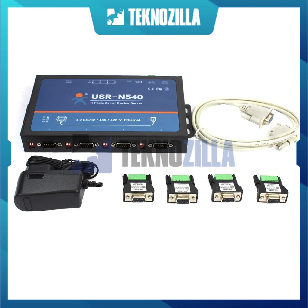Jual USR-N540 4 Ports Serial to IP Converters RS232 RS485 RS422 to ...