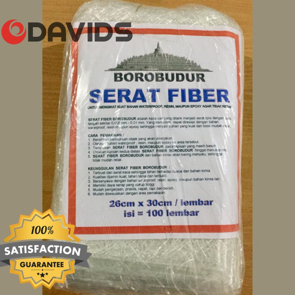 Jual Serat Fiber Fiberglass Seng Talang Penambal Bocor Mat | Shopee ...