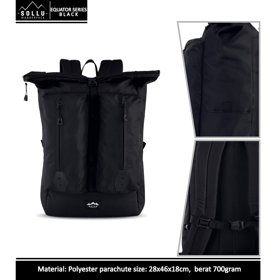 Jual Tas Ransel Laptop SOLLU - EQUATOR series ( Back ) | Shopee Indonesia